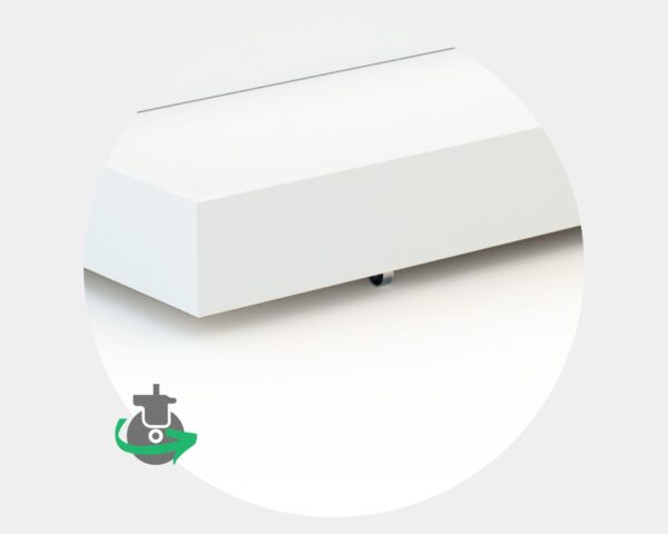 Tiroir de lit ESSENTIEL Blanc - Accessoires pour lits 60x120cm - Panneaux de particules agglomérées mélaminés