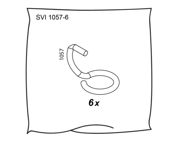 Lot de 6 supports pour fond de parc - Pièces Détachées