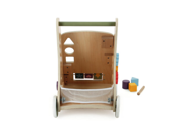Trotteur en bois WEBABY - Jeux pour bébé - Panneau de bois contreplaqué, bois massif et panneaux de fibre moyenne densité.