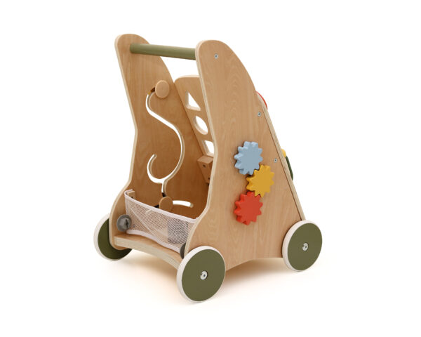 Trotteur en bois WEBABY - Jeux pour bébé - Panneau de bois contreplaqué, bois massif et panneaux de fibre moyenne densité.