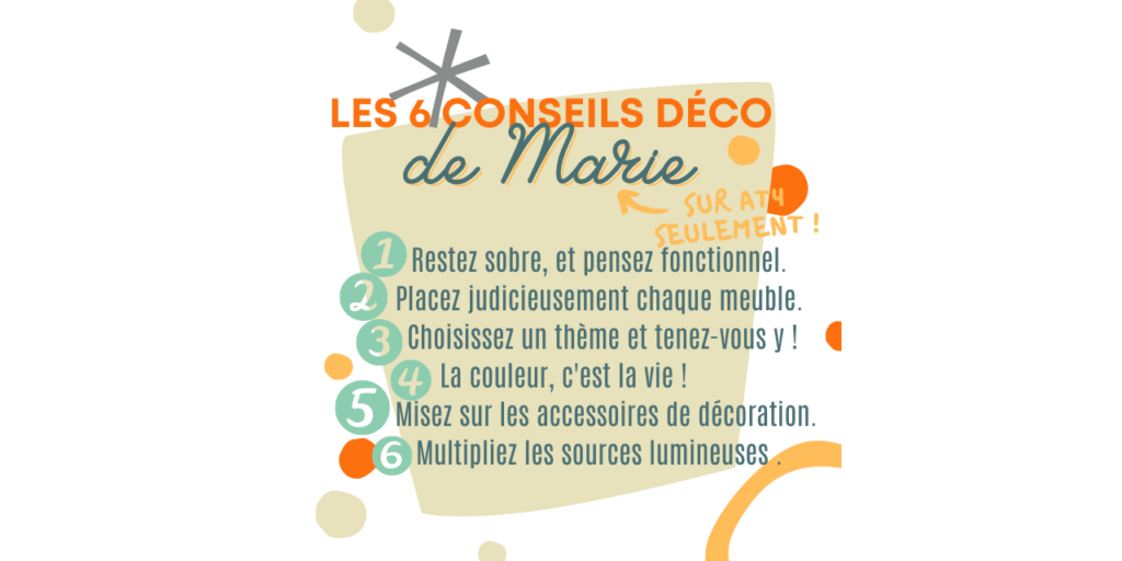 Les 6 Conseils Déco de Marie