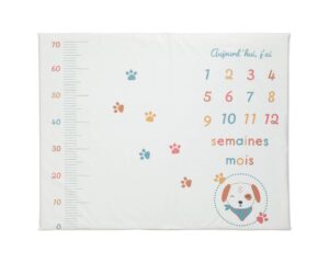 Tapis de jeu TOUTOU de Babycalin - Parcs évolutifs - Revêtement 100% PVC, garnissage 100% polyester.