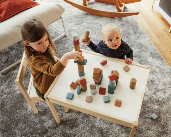 Coffret 60 blocs de construction en liège de KORKO - Jeux pour bébé - Liège