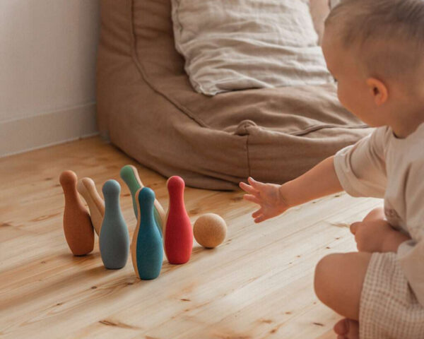 Jeu de Bowling en liège de KORKO - Jeux pour bébé - Liège