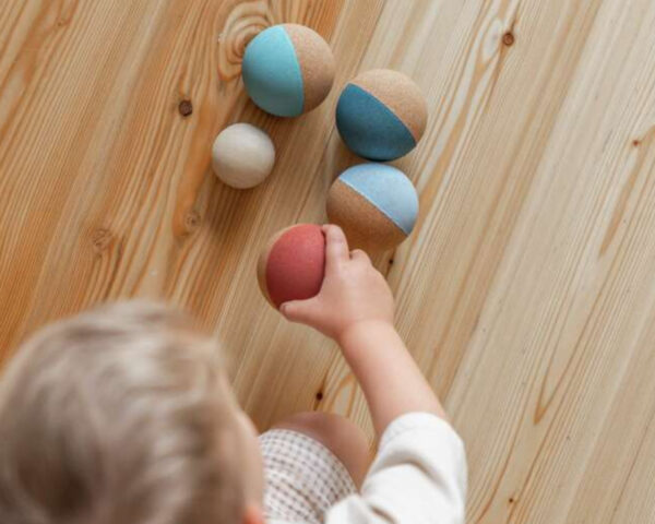 Jeu de Boccia en liège de KORKO - Jeux pour bébé - Liège