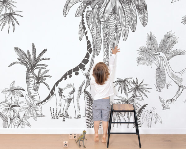 Papier peint panoramique DINOSAURUS de Lilipinso - Papiers peints