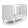 CARNAVAL White Cot - Fixed-side cots - White - Solid beech and melamine particleboard.