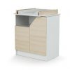 CARNAVAL Birch Decor Changing Table - with doors - Melamine particleboard