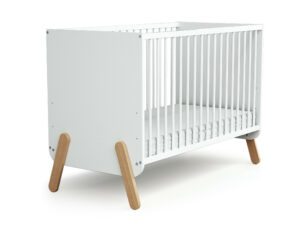 PIRATE White and Beech Cot - PIRATE - White and Beech - Solid beech and melamine particleboard.