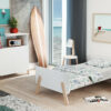 PIRATE White and Beech Changing Table - with doors - White and Beech - Solid beech and particleboard.
