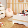 CARROUSEL White and Beech Changing Chest - with drawers - White and Beech - Solid beech and particleboard.