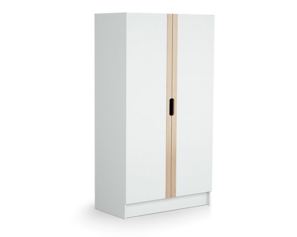 CARROUSEL White and Beech Wardrobe - Wardrobes - White and Beech - Solid beech and particleboard.