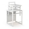 CUBE High Chair - Convertible chairs - White - Solid beech and high-density fibreboard.
