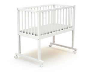 ESSENTIEL White Crib - Easy-to-use cribs - White - Solid beech and high-density fibreboard.