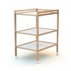 ESSENTIEL 2-Shelf Varnished Beech Changing Table - Easy-to-use tables - Clear-lacquered Beech - Solid beech and high-density fibreboard.