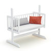 ESSENTIEL White Co-Sleeping Crib - Co-sleeping cribs - White - Solid beech and high-density fibreboard.