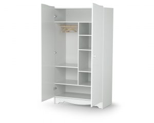 MARELLE White Wardrobe - Wardrobes - White - High-density fibreboard and particleboard.