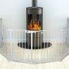 EVOLUTION White Convertible Fireplace Gate - Fireplace safety gate - Metal with white varnish.