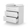 MARELLE large nursery set 3 drawers - MARELLE - White - Solid beech, varnished high-density fibreboard and melamine particleboard.