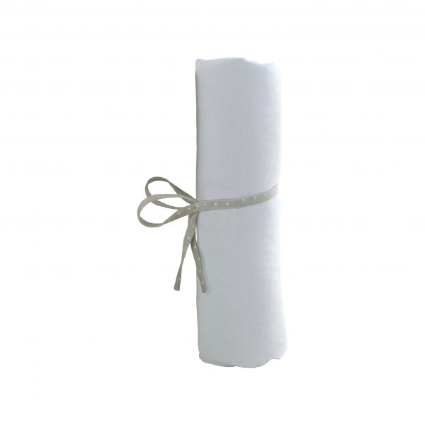 Fitted White 70 x 140 cm Sheet - For 70 x 140 cm cots - White - 100% Cotton