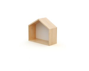 MAISON shelf - Storage - Birch and White - High-density fibreboard and particleboard.