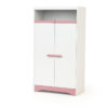 COTILLON White and Pink Wardrobe - Wardrobes - White and Pink - High-density fibreboard and particleboard.