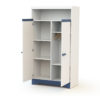 COTILLON White and Blue Wardrobe - Wardrobes - White and Blue - High-density fibreboard and particleboard.
