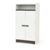 Cotillon White and Taupe Wardrobe - Wardrobes - White and Taupe - High-density fibreboard and particleboard.