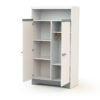 COTILLON White and Grey Wardrobe - Wardrobes - White and Grey - High-density fibreboard and particleboard.