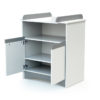 COTILLON White and Grey Changing Table - with doors - Melamine particleboard