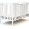 CONFORT White Cot 70 x 140 cm - Fixed-side cots - White - Solid beech.