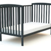 CONFORT Graphite Grey Cot 70 x 140 cm - Fixed-side cots - Graphite Grey - Solid beech.