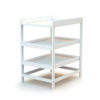 Étagère Complémentaire CONFORT Blanc - Tables Simples - Blanc - Panneaux de fibre haute densité mélaminés.