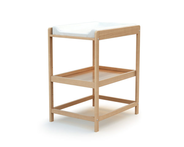 CONFORT Varnished Beech Changing Table - Easy-to-use tables - Solid beech and high-density fibreboard.