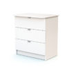 WEBABY 2-piece set 3 drawers - with drawers - White - Solid beech, varnished high-density fibreboard and melamine particleboard.