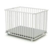 WEBABY Folding White and Grey Playpen - Folding playpens - White - Solid beech, PVC and particleboard.