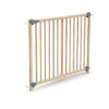 WEBABY Expandable Varnished Beech & Grey Safety Gate - Expandable - Clear-lacquered Beech - Solid beech.