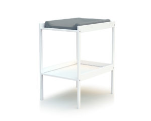 WEBABY White Changing Table - Easy-to-use tables - White - Solid beech and melamine particleboard.