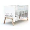 CANAILLE Disney Winnie-the-Pooh Baby Cot - Canaille Winnie - White and Beech - Varnished solid beech and high-density fibreboard.
