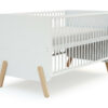 PIRATE Convertible Cot 70 x 140 cm - PIRATE - White and Beech - Solid beech and melamine particleboard.
