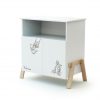 CANAILLE Winnie-the-Pooh bedroom set 3 drawers - Canaille Winnie - White and Beech - Solid beech, varnished high-density fibreboard and melamine particleboard.