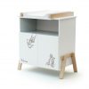 CANAILLE Disney Winnie-the-Pooh Changing Table - Canaille Winnie - White and Beech - Solid beech, high-density fibreboard and particleboard.