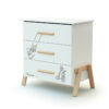 CANAILLE 2-piece Winnie-the-Pooh set 3 drawers - Canaille Winnie - Solid beech, varnished high-density fibreboard and melamine particleboard.