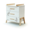 CANAILLE Disney Winnie-the-Pooh Changing Chest - Canaille Winnie - White and Beech - Solid beech, high-density fibreboard and particleboard.