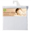 Mattress cover 60 x 120 cm - For 60 x 120 cm baby cot - White - 100% bamboo fibre terry / Waterproofed 100% polyurethane reverse side.
