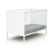 WEBABY cot with panels - Fixed-side cots - White - Solid beech and high-density fibreboard.