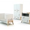 CANAILLE Winnie-the-Pooh Bedroom Set - Canaille Winnie - White and Beech - Solid beech, varnished high-density fibreboard and melamine particleboard.