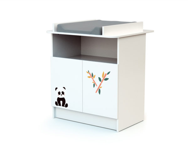 WEBABY Panda Changing Table - with doors
