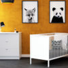 WEBABY 2-piece set 3 drawers - with drawers - White - Solid beech, varnished high-density fibreboard and melamine particleboard.