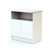 WEBABY 2-piece set - with doors - White - Solid beech, varnished high-density fibreboard and melamine particleboard.